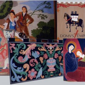 Composition of tapestries.