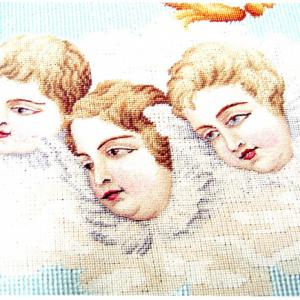 Motif in a restored mantle.