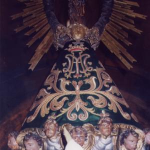 Lady of Veruela ́s mantle (restored).