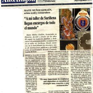 ORDERS FROM ALL OVER IN THE ATELIER OF SARIÑENA  - DIARIO DEL ALTOARAGÓN