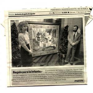 HER ROYAL HIGHNESS INFANTA'S GIFT  - PERIÓDICO INDEPENDIENTE DE HUESCA (17/03/1995)